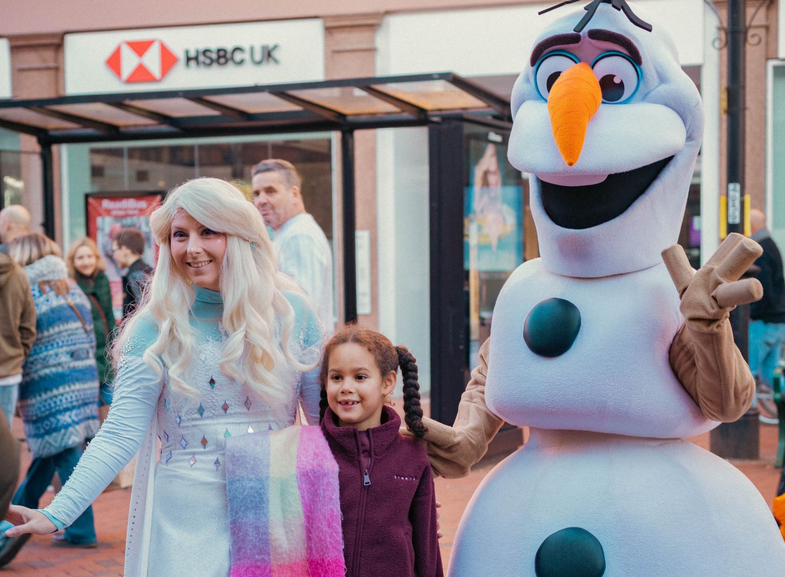 Snow Queen and Huggable Snowman